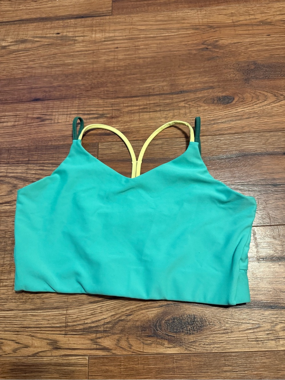 Old Navy Aqua & Light Yellow Sports Bra for Girls